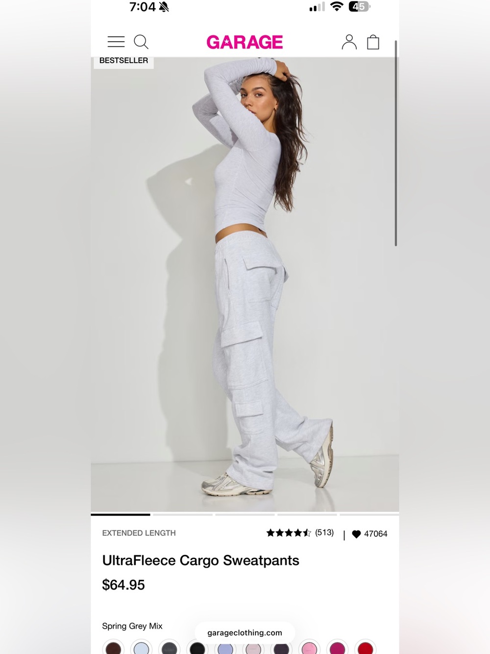 Garage cargo sweatpants